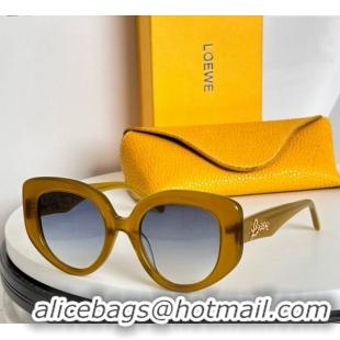 Best Price Loewe Sunglasses LW40110 Yellow 2024