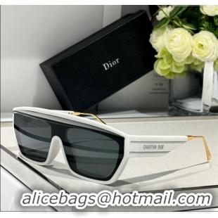 Good Looking Dior DiorClub M7U Sunglasses White/Light Grey 2024