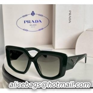 Buy Classic Prada Sunglasses SPR14Z Green 2024