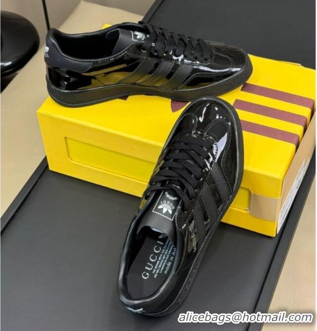 Purchase Gucci x Adidas Gazelle Patent Leather Sneakers Black 080110