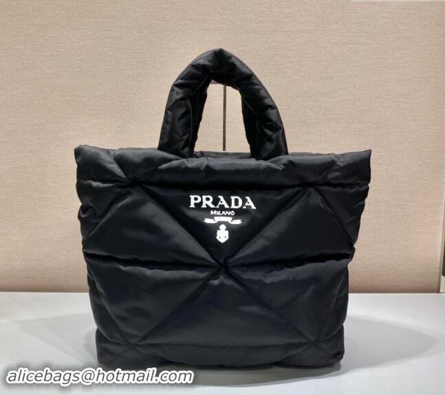 Pretty Style Prada Quilted Nylon Tote Bag 1BG411 Black 2024