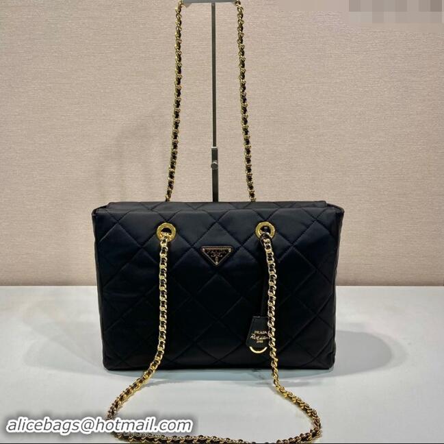 Best Price Prada Re-Edition 1995 Chaine large Re-Nylon bag 1BG467 Black 2024