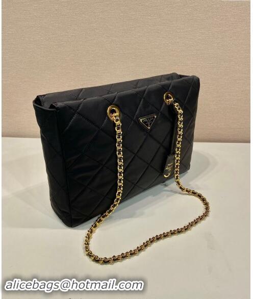 Best Price Prada Re-Edition 1995 Chaine large Re-Nylon bag 1BG467 Black 2024