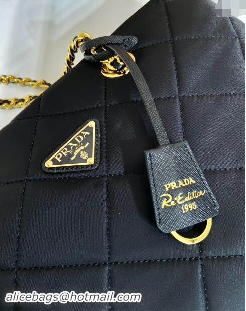 Best Price Prada Re-Edition 1995 Chaine large Re-Nylon bag 1BG467 Black 2024