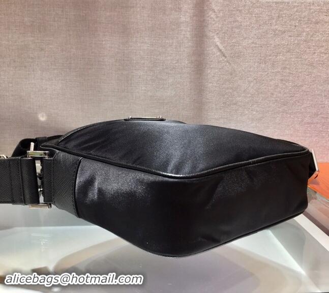 Super Quality Prada Mens Re-Nylon and Saffiano shoulder bag 2VH112 Black 2024