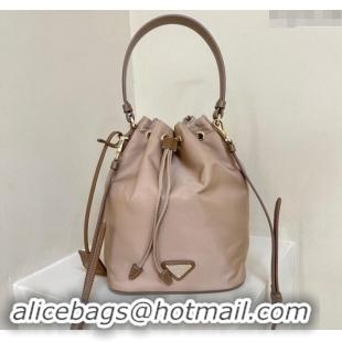 Market Sells Prada Re-Edition 1978 Re-Nylon Bucket mini-bag 1BE067 Dusty Nude 2024