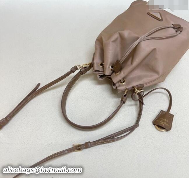 Market Sells Prada Re-Edition 1978 Re-Nylon Bucket mini-bag 1BE067 Dusty Nude 2024