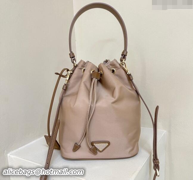 Market Sells Prada Re-Edition 1978 Re-Nylon Bucket mini-bag 1BE067 Dusty Nude 2024