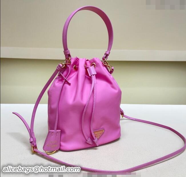 Top Quality Prada Re-Edition 1978 Re-Nylon Bucket mini-bag 1BE067 Purple 2024