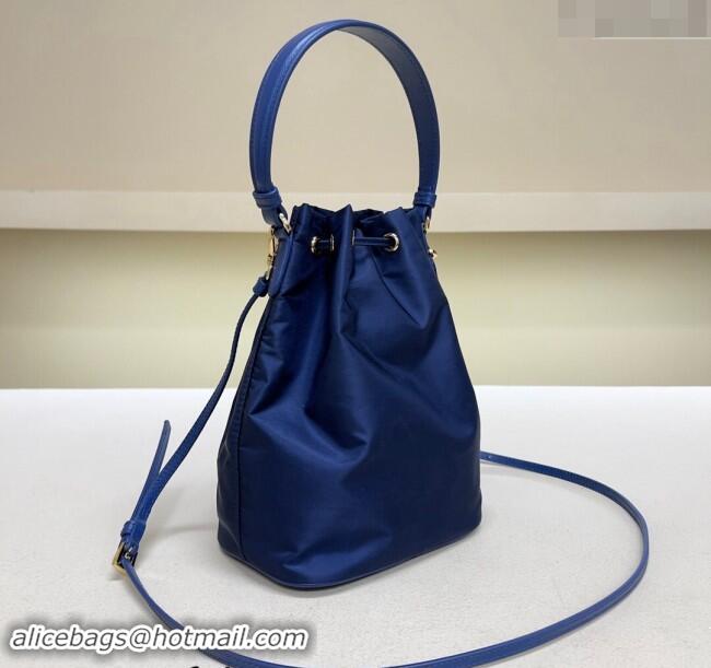 Super Quality Prada Re-Edition 1978 Re-Nylon Bucket mini-bag 1BE067 Royal Blue 2024