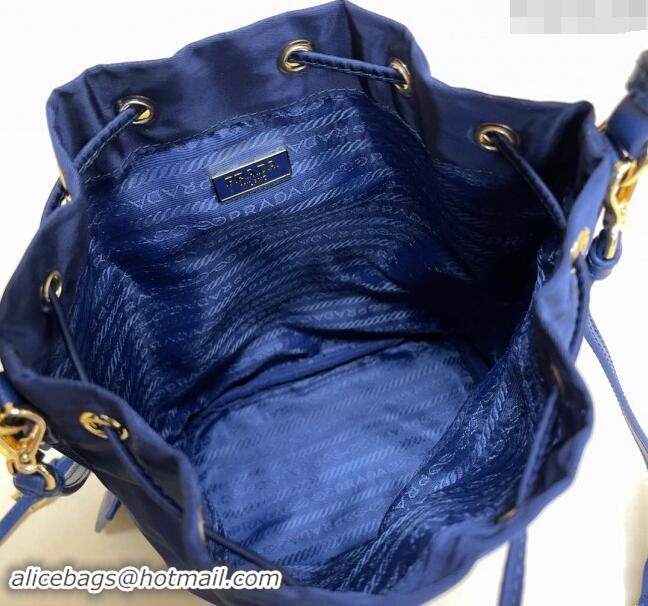 Super Quality Prada Re-Edition 1978 Re-Nylon Bucket mini-bag 1BE067 Royal Blue 2024