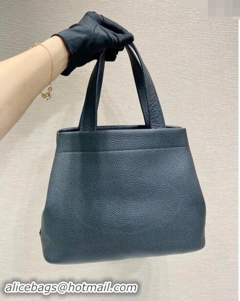 Top Grade Prada Grained Leather Tote Bag 1BC384 Black 2024