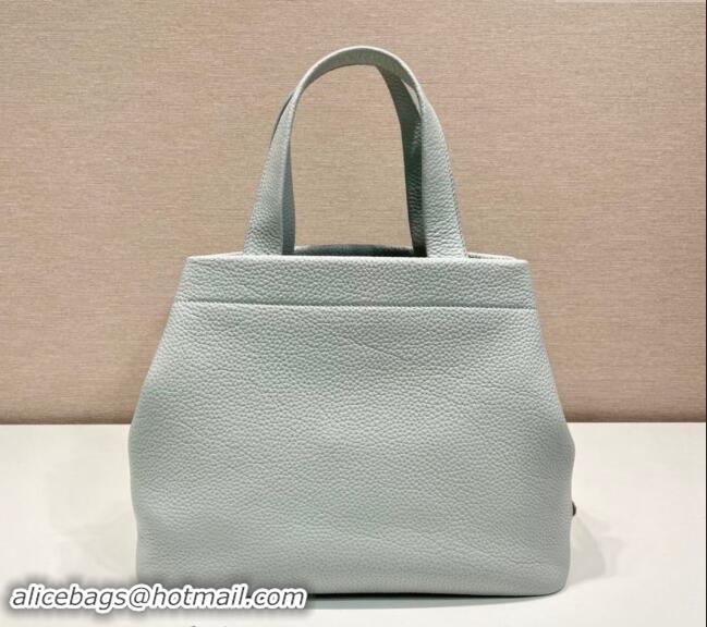 Buy New Cheap Prada Grained Leather Tote Bag 1BC384 Grey 2024