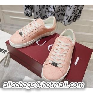 Purchase Gucci Ace Sneakers with Web in GG Canvas Dusty Pink 814103