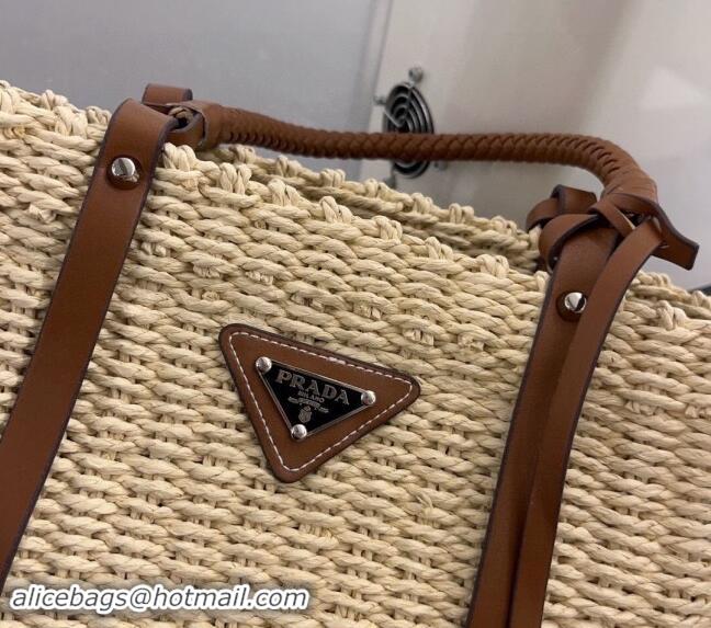 Trendy Design Prada Straw Basket Bag 040206 Beige 2024