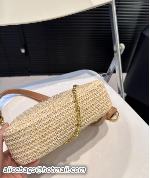 Traditional Specials Prada Raffia Straw Shoulder Bag 040208 Beige 2024