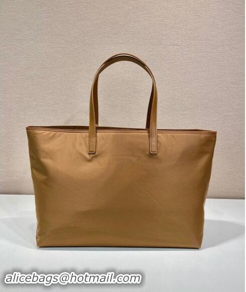 Famous Brand Prada Re-Edition 1978 large Re-Nylon and Saffiano leather tote bag 1BG527 Cork Beige 2024