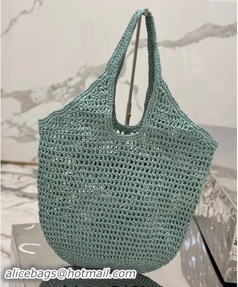 Promotional Prada Crochet Tote bag 1BG424 Light Green 2024