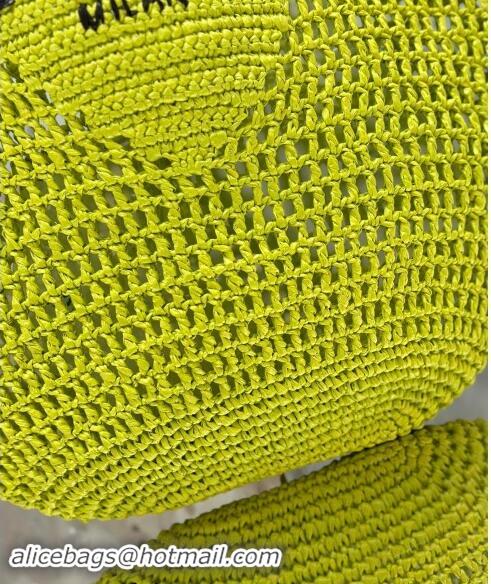 Buy Cheap Prada Crochet Tote bag 1BG424 Neon Green 2024