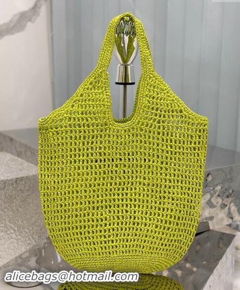 Buy Cheap Prada Crochet Tote bag 1BG424 Neon Green 2024