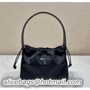 Most Popular Prada Nylon Small Shoulder Bag B6249 Black 2024