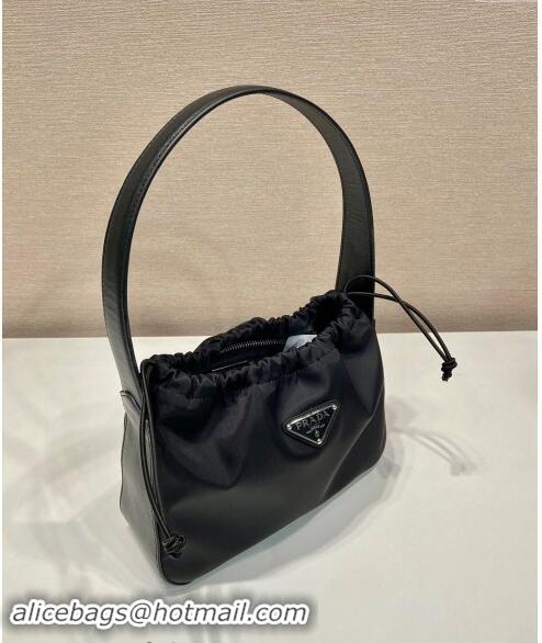 Most Popular Prada Nylon Small Shoulder Bag B6249 Black 2024