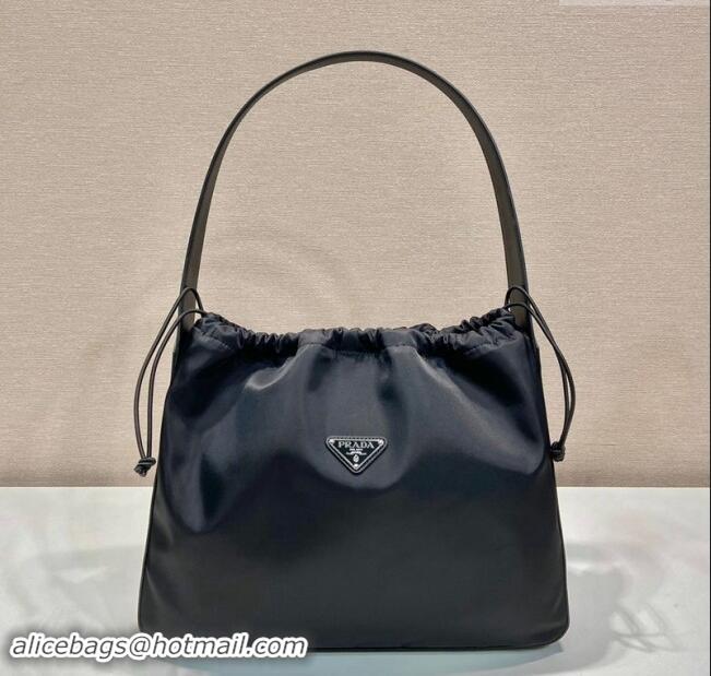 Famous Brand Prada Nylon Large Shoulder Bag B6250 Black 2024