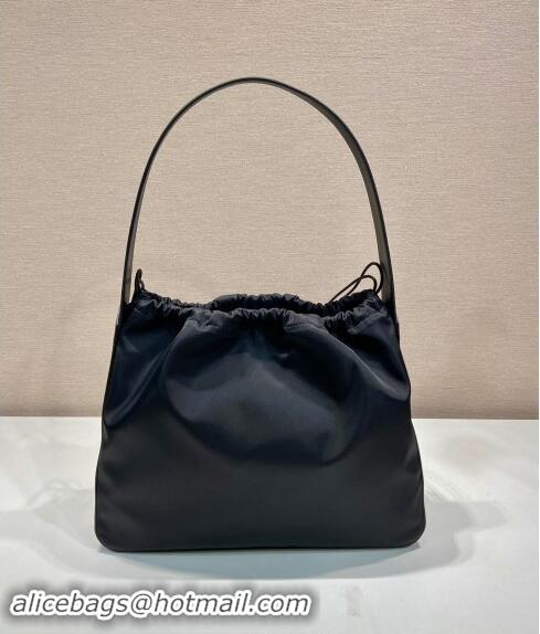 Famous Brand Prada Nylon Large Shoulder Bag B6250 Black 2024