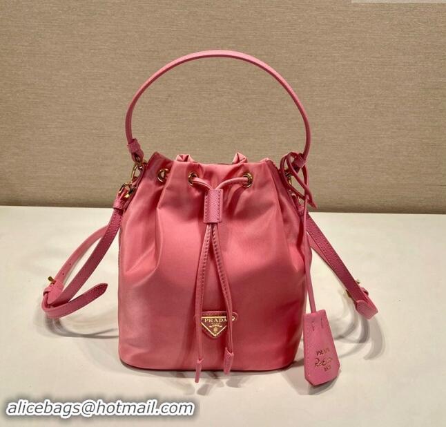 Top Quality Prada Re-Edition 1978 Re-Nylon Bucket mini-bag 1BE067 Pink 2024