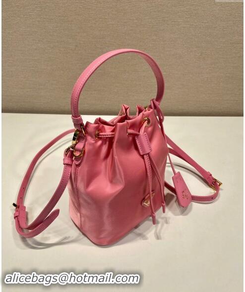 Top Quality Prada Re-Edition 1978 Re-Nylon Bucket mini-bag 1BE067 Pink 2024