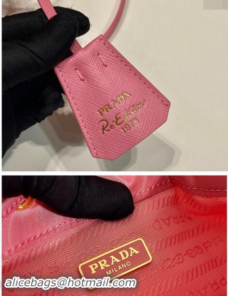 Top Quality Prada Re-Edition 1978 Re-Nylon Bucket mini-bag 1BE067 Pink 2024