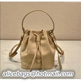 Reasonable Price Prada Re-Edition 1978 Re-Nylon Bucket mini-bag 1BE067 Beige 2024