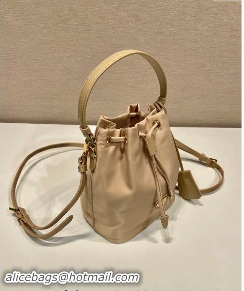 Reasonable Price Prada Re-Edition 1978 Re-Nylon Bucket mini-bag 1BE067 Beige 2024