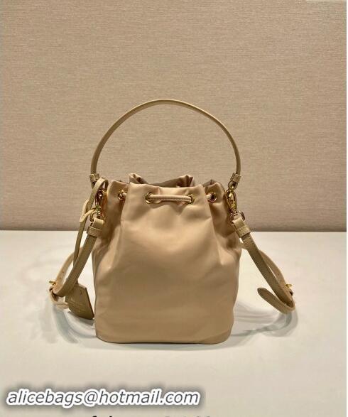 Reasonable Price Prada Re-Edition 1978 Re-Nylon Bucket mini-bag 1BE067 Beige 2024