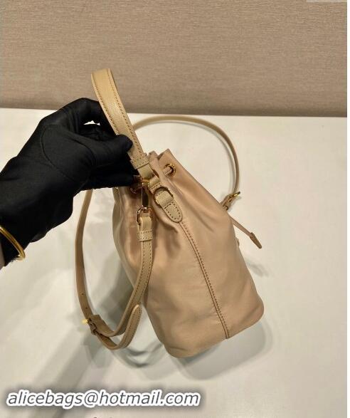 Reasonable Price Prada Re-Edition 1978 Re-Nylon Bucket mini-bag 1BE067 Beige 2024