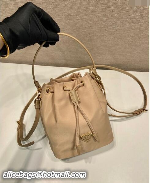 Reasonable Price Prada Re-Edition 1978 Re-Nylon Bucket mini-bag 1BE067 Beige 2024