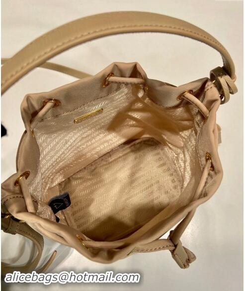 Reasonable Price Prada Re-Edition 1978 Re-Nylon Bucket mini-bag 1BE067 Beige 2024