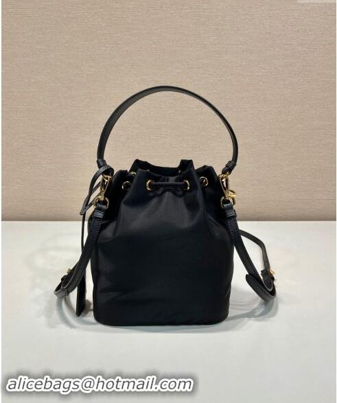 Super Quality Prada Re-Edition 1978 Re-Nylon Bucket mini-bag 1BE067 Black 2024