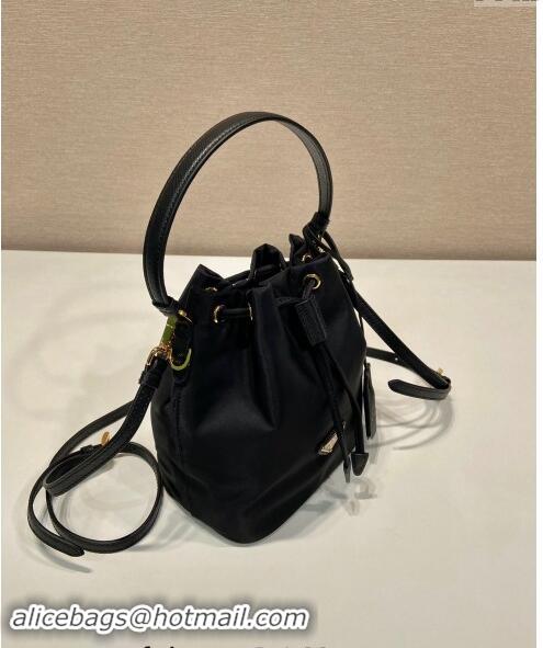 Super Quality Prada Re-Edition 1978 Re-Nylon Bucket mini-bag 1BE067 Black 2024