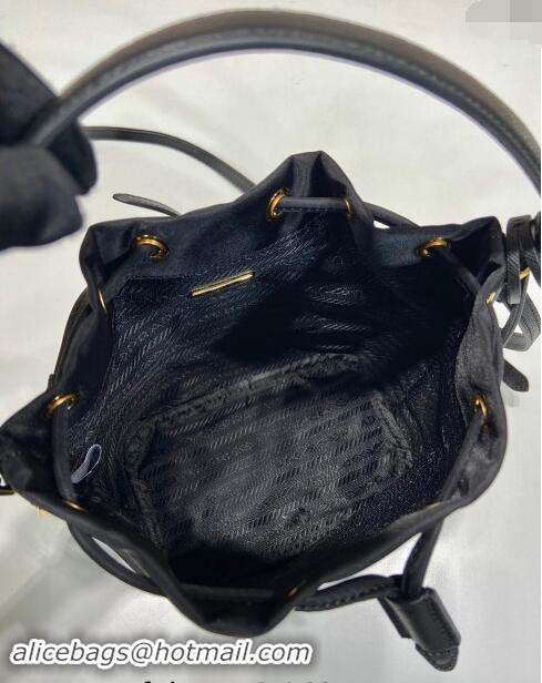 Super Quality Prada Re-Edition 1978 Re-Nylon Bucket mini-bag 1BE067 Black 2024