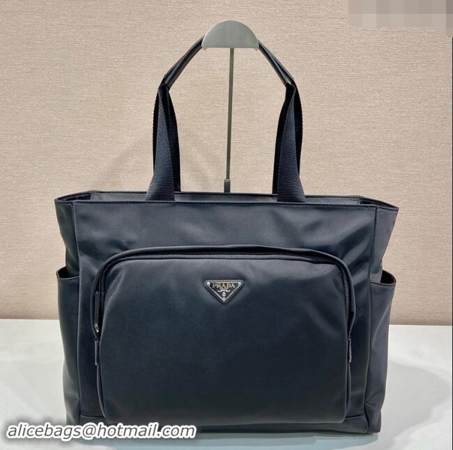 Buy Cheapest Prada Mens Nylon Top Handle bag 2VG097 Black 2024