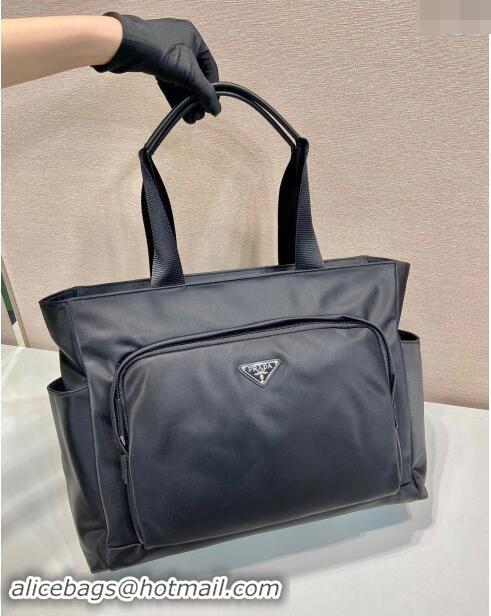 Buy Cheapest Prada Mens Nylon Top Handle bag 2VG097 Black 2024