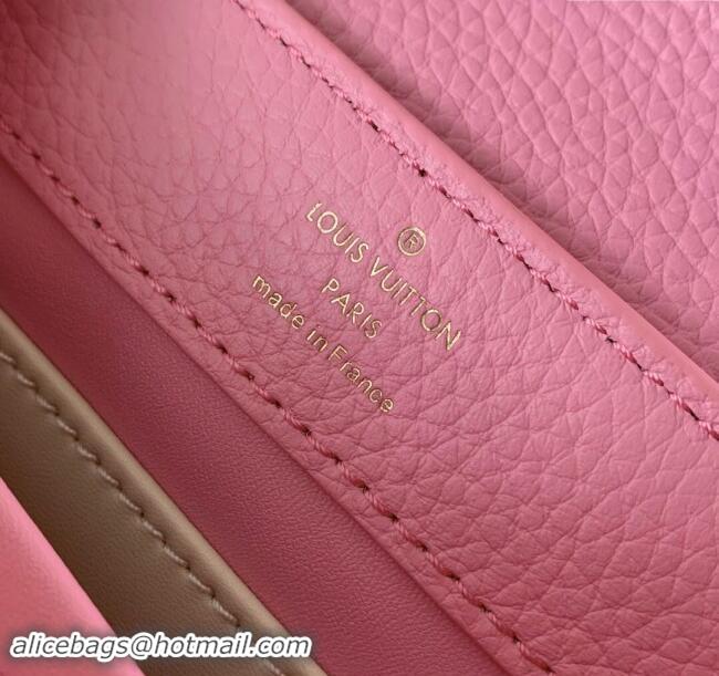 Super Quality Louis Vuitton Capucines Mini Bag in Taurillon Leather M23943 Pink 2024