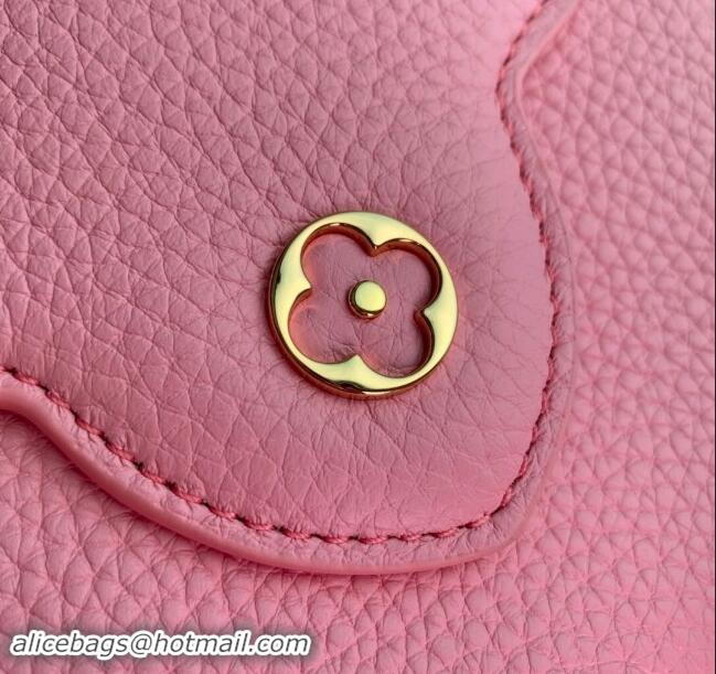 Super Quality Louis Vuitton Capucines Mini Bag in Taurillon Leather M23943 Pink 2024