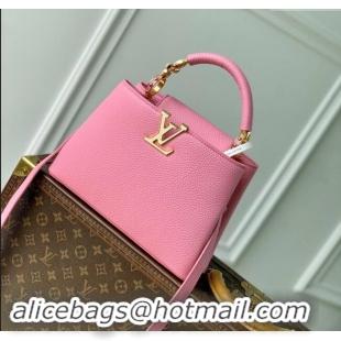 Top Design Louis Vuitton Capucines BB Bag in Taurillon Leather M23943 Pink 2024