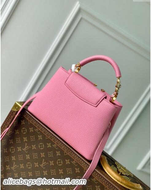 Top Design Louis Vuitton Capucines BB Bag in Taurillon Leather M23943 Pink 2024