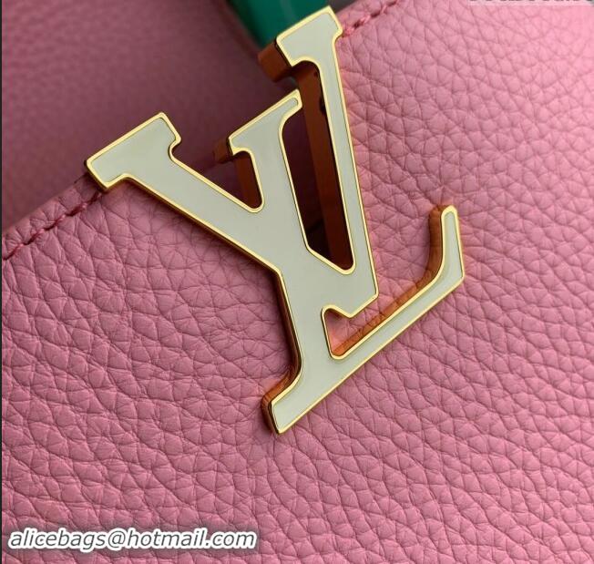 Top Design Louis Vuitton Capucines BB Bag in Taurillon Leather M23943 Pink 2024