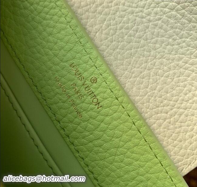 Top Grade Louis Vuitton Capucines Mini Bag in Taurillon Leather M21689 Green 2024