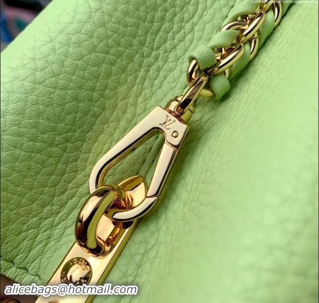 Top Grade Louis Vuitton Capucines Mini Bag in Taurillon Leather M21689 Green 2024