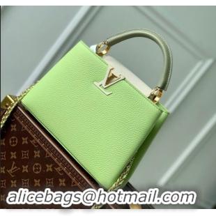 Pretty Style Louis Vuitton Capucines BB Bag in Taurillon Leather M21689 Green 2024